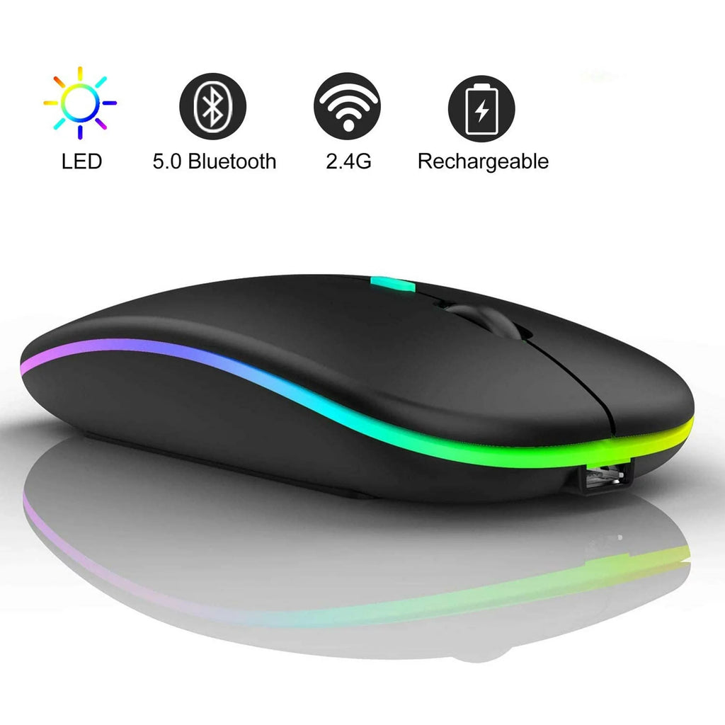 Wireless RGB Rechargeable Slim Mouse