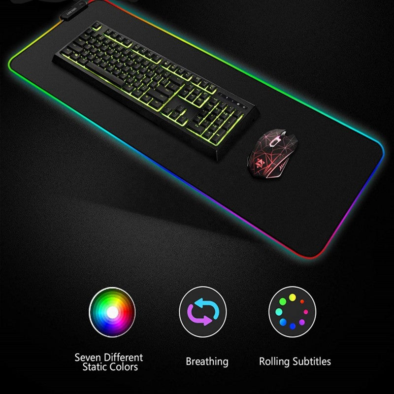 Gaming Mouse Pad With RGB Lights