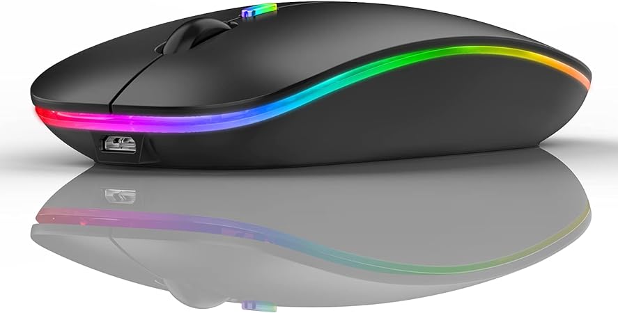 Wireless RGB Rechargeable Slim Mouse