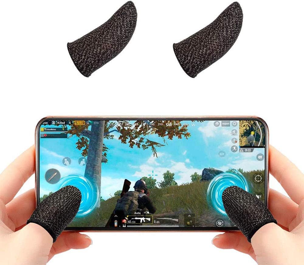 2 Pc Touch Screen Finger Sleeve, For mobile gaming