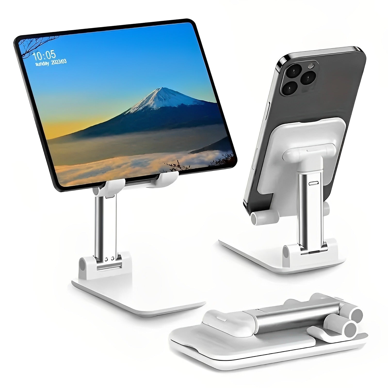 Foldable & Adjustable Mobile Phone and Tablet Stand