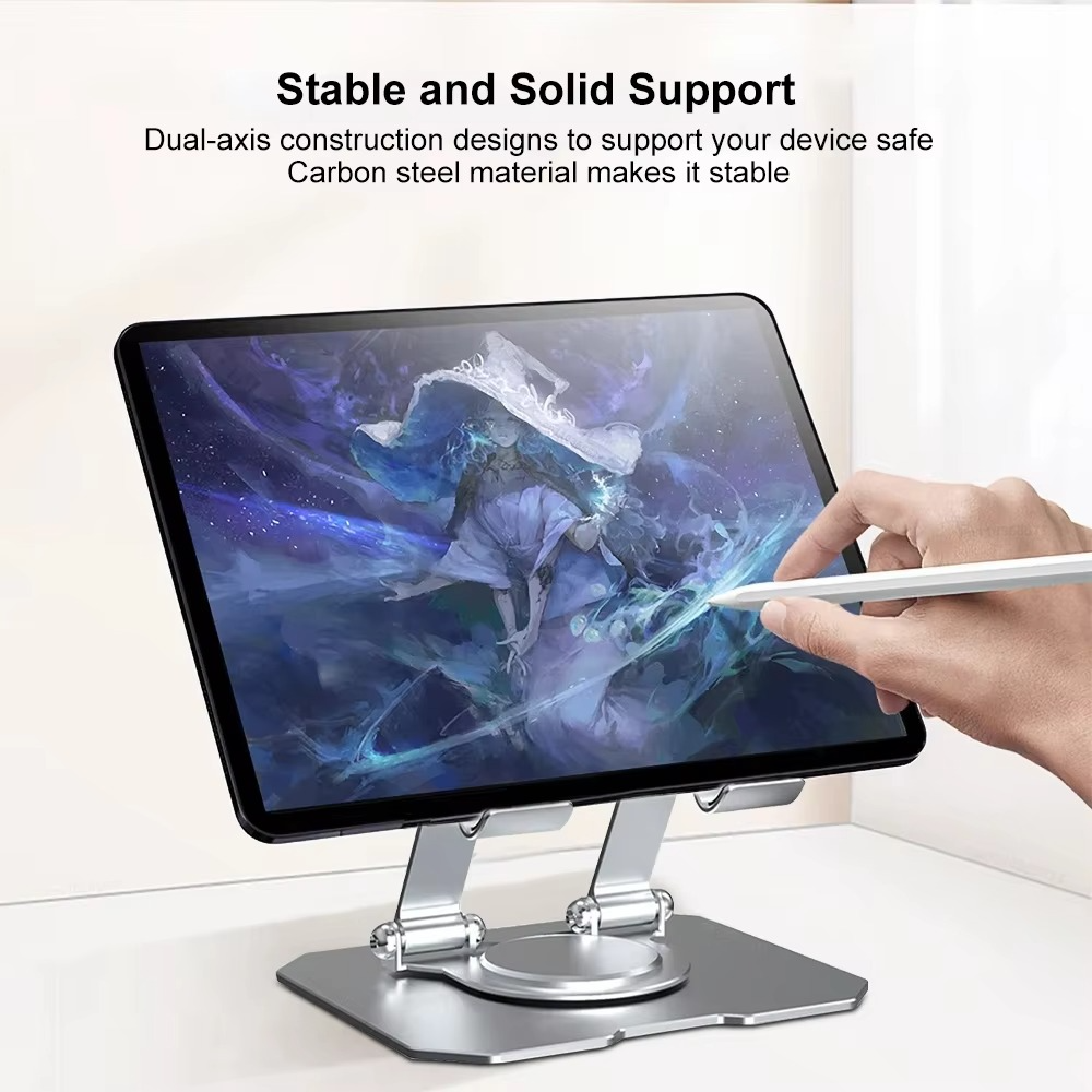 Rotating Metal Tablet & Mobile steel stand adjustable